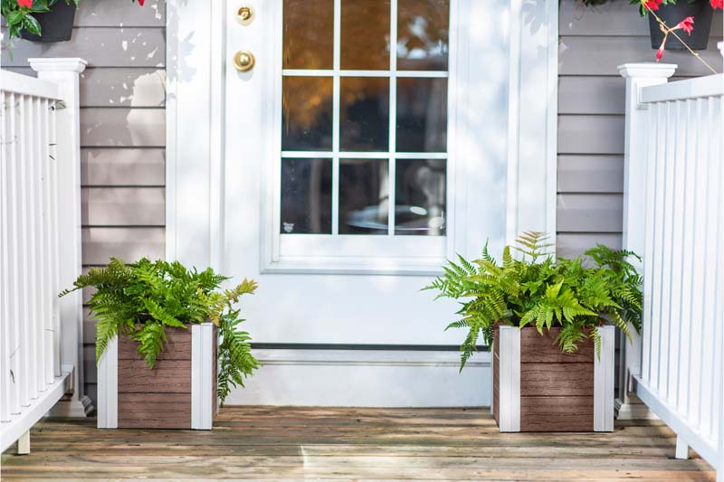 Two Urbana 12” Cube Planters